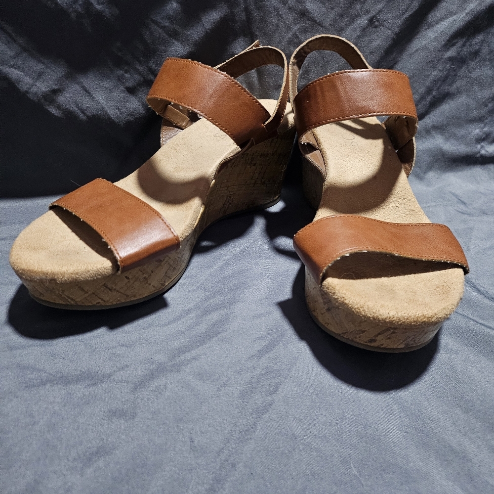 Brown Wedge Sandals
